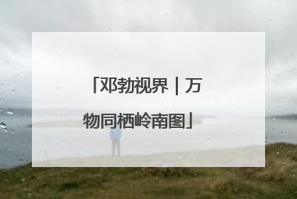 邓勃视界｜万物同栖岭南图