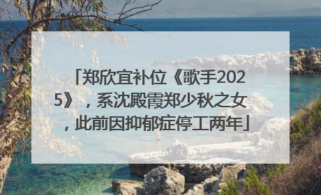 郑欣宜补位《歌手2025》，系沈殿霞郑少秋之女，此前因抑郁症停工两年