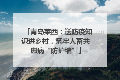青岛莱西：送防疫知识进乡村，筑牢人畜共患病“防护墙”