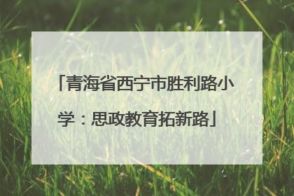 青海省西宁市胜利路小学：思政教育拓新路