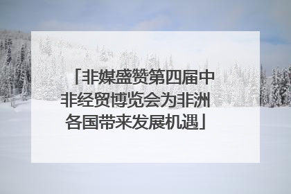 非媒盛赞第四届中非经贸博览会为非洲各国带来发展机遇