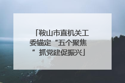 鞍山市直机关工委锚定“五个聚焦”抓党建促振兴