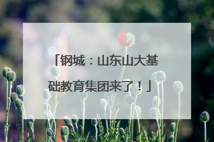 钢城：山东山大基础教育集团来了！