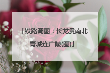 铁路调图：长龙贯南北 青城连广陵(图)