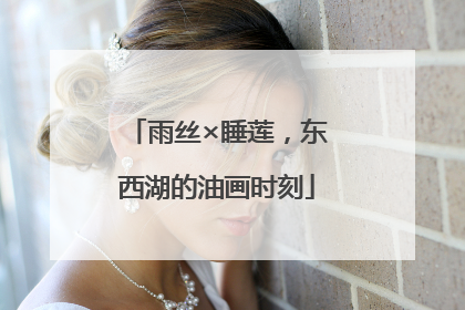 雨丝×睡莲，东西湖的油画时刻