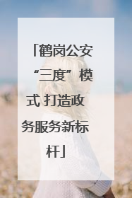 鹤岗公安“三度”模式 打造政务服务新标杆