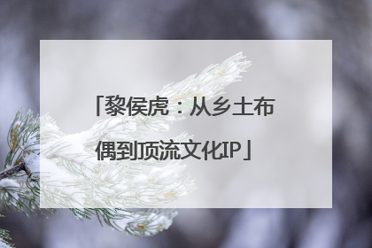 黎侯虎：从乡土布偶到顶流文化IP