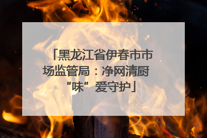 黑龙江省伊春市市场监管局：净网清厨 “味”爱守护