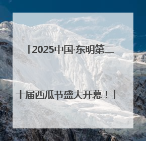 2025中国·东明第二十届西瓜节盛大开幕！