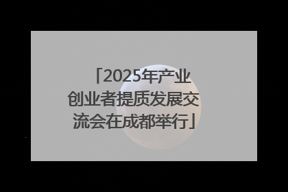 2025年产业创业者提质发展交流会在成都举行