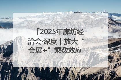 2025年廊坊经洽会·深度｜放大“会展+”乘数效应 打造消费新场景