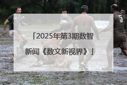 2025年第3期数智新闻《数文新视界》