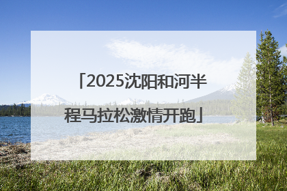 2025沈阳和河半程马拉松激情开跑