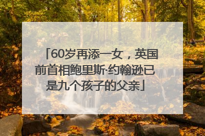 60岁再添一女，英国前首相鲍里斯·约翰逊已是九个孩子的父亲